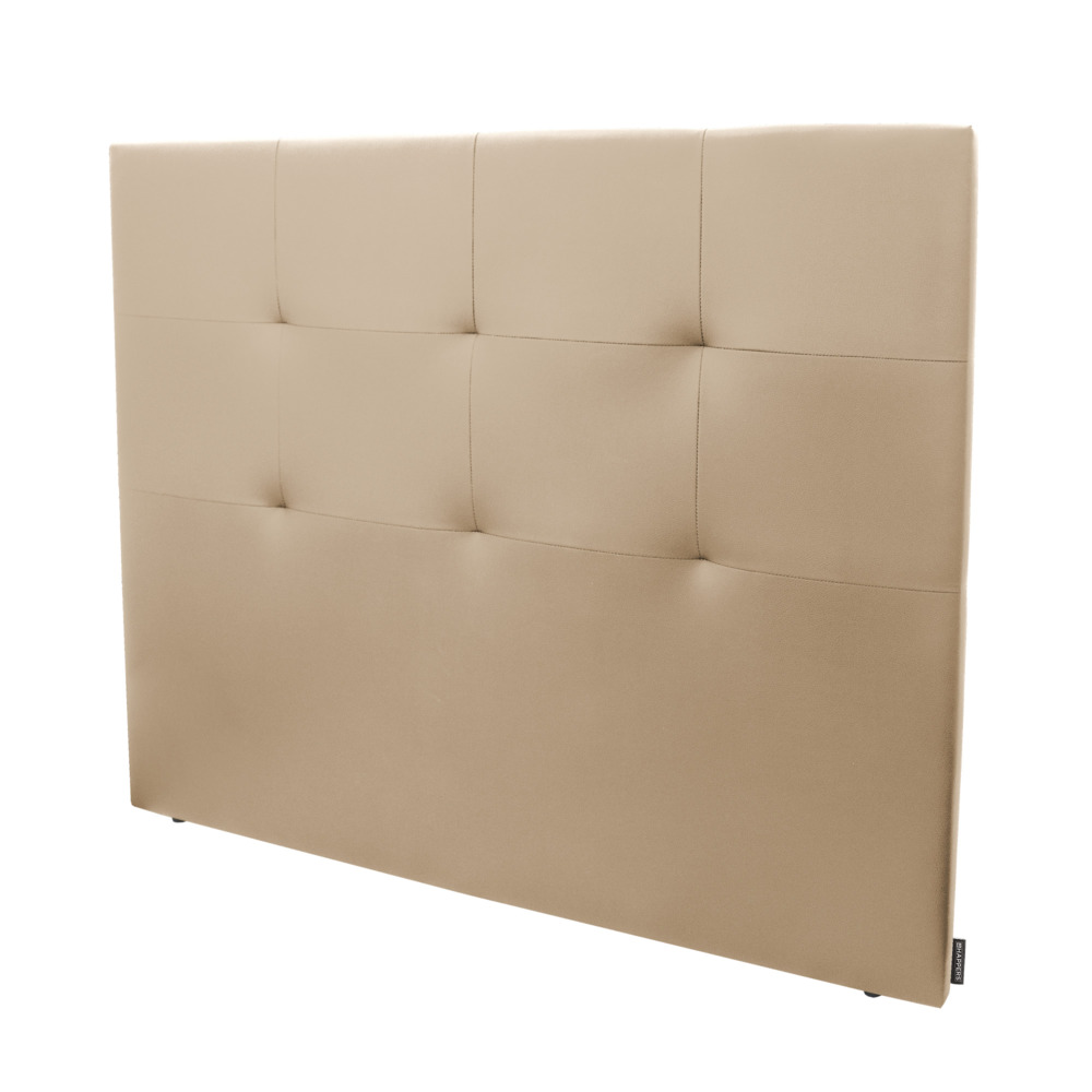 Cabecero de cama Altea tapizado con Polipiel en beige (2)