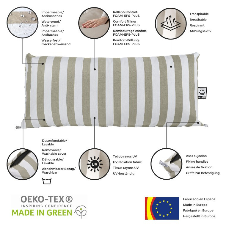 Cojín para Palets Toldotex Beig (6)
