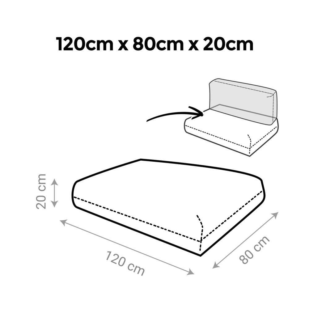 Cojín para Palets Toldotex Beig (5)