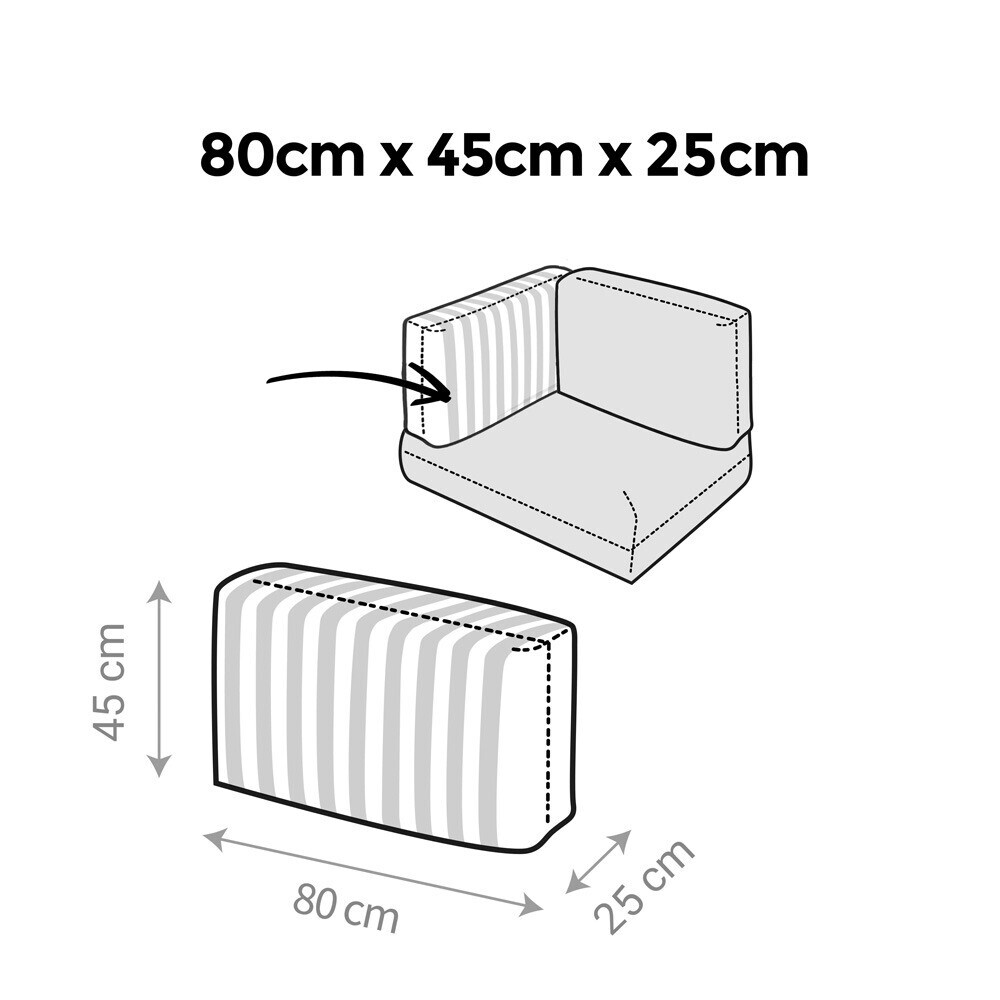 Cojín para Palets Toldotex Blanco-Turquesa (5)