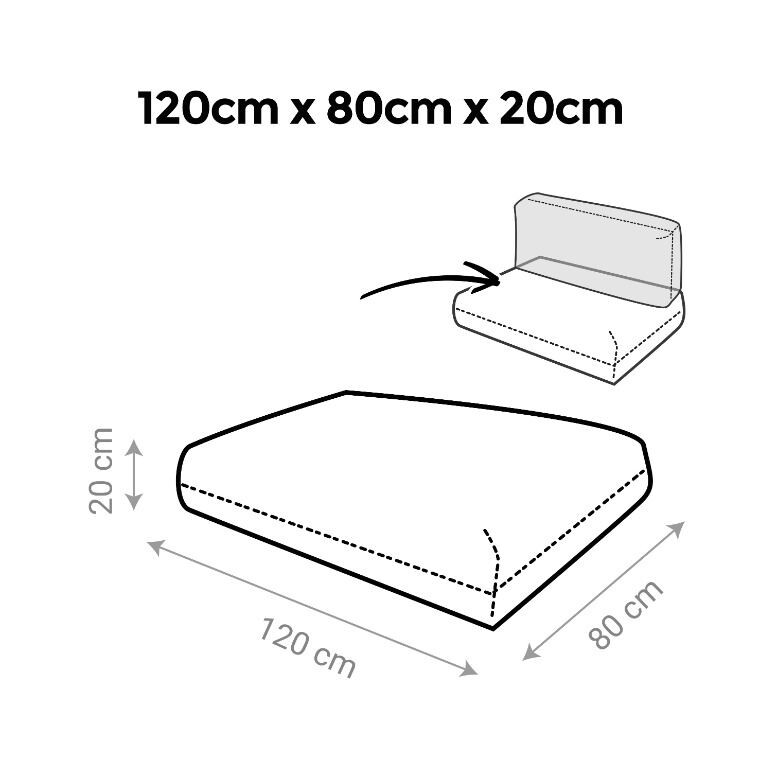 Cojines para palets de exterior Turquesa Naylim Mate (5)