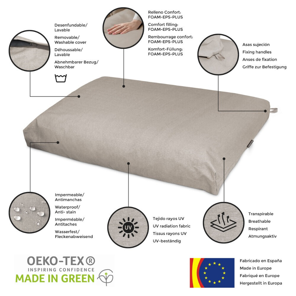 Cojines para palets de exterior Turquesa Naylim Mate (4)