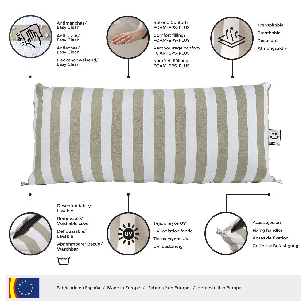 Sofá modular Toldotex Gris Claro (4)