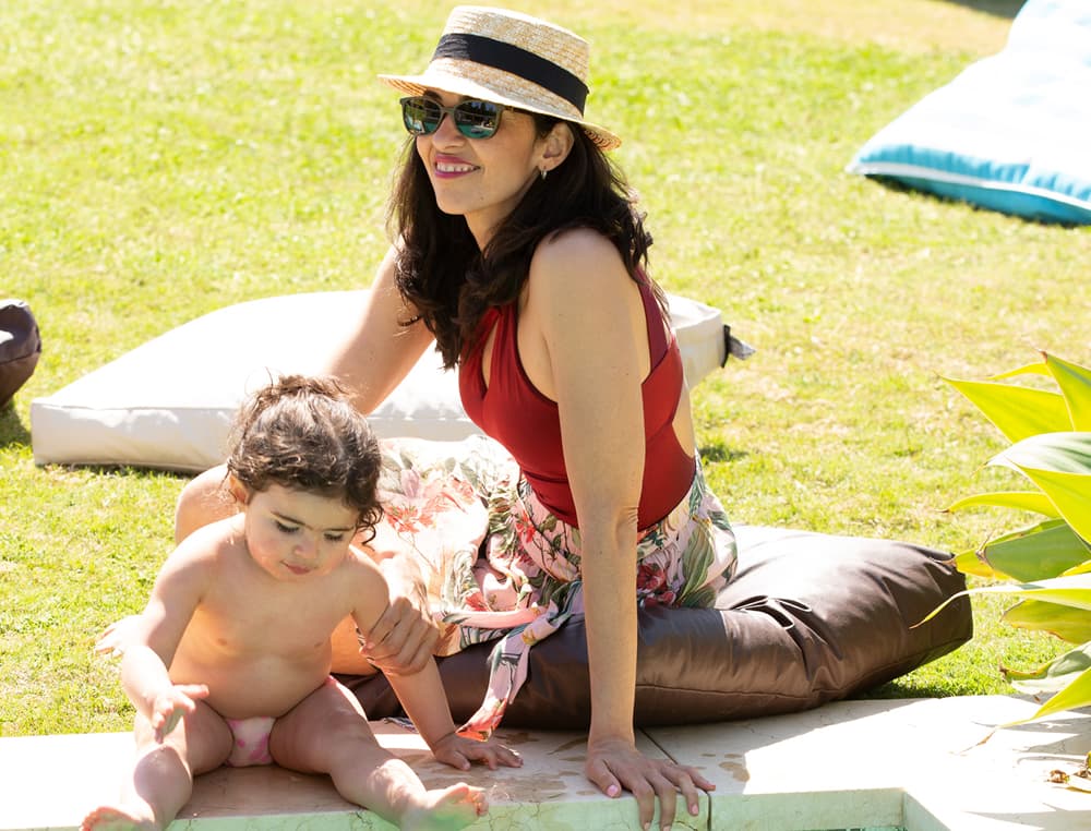 Cojín suelo ideal para la piscina y jardín